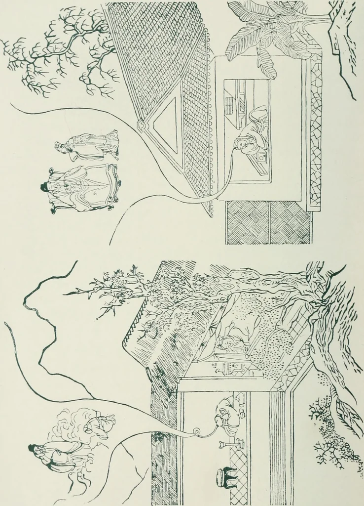 An illustration from The religious system of China, its ancient forms, evolution, history and present aspect, manners, customs and social institutions connected therewith. Published with a subvention from the Dutch colonial government, 1892, leaf 131