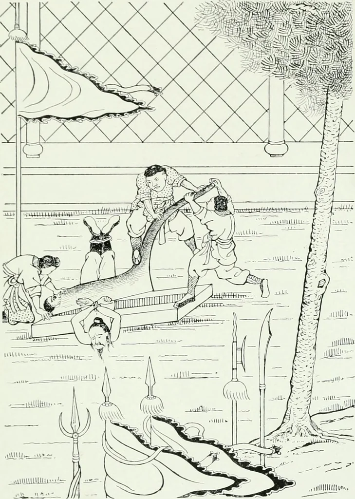 An illustration from The religious system of China, its ancient forms, evolution, history and present aspect, manners, customs and social institutions connected therewith. Published with a subvention from the Dutch colonial government, 1892, leaf 394