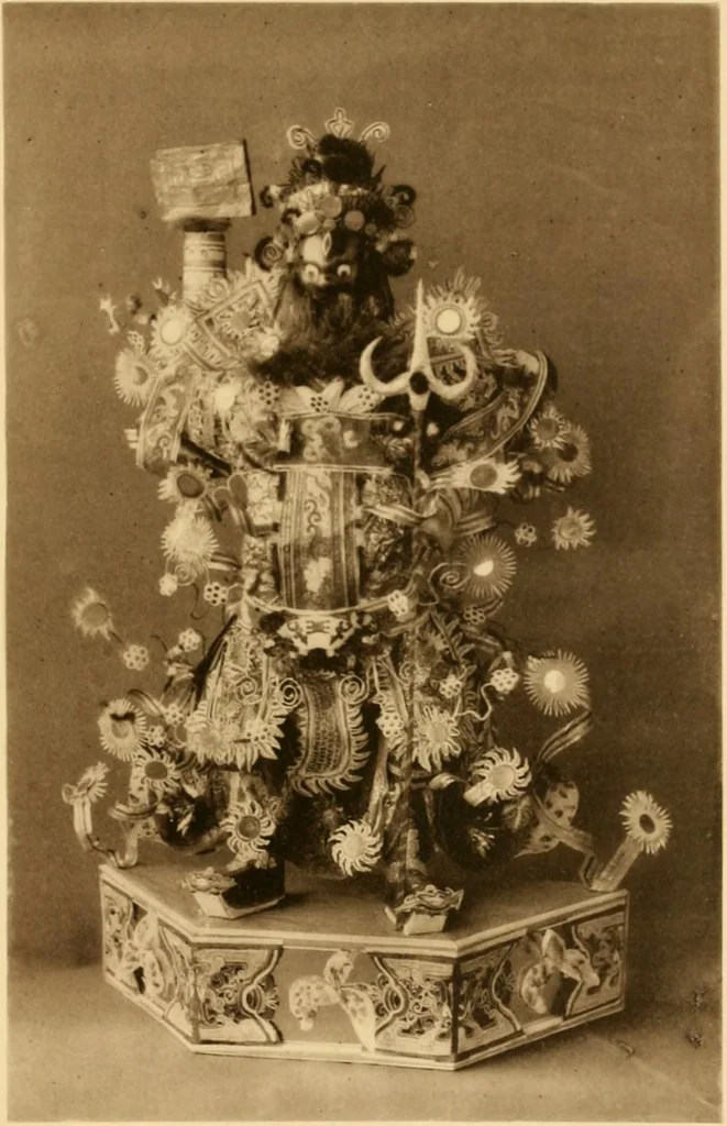 An illustration from The religious system of China, its ancient forms, evolution, history and present aspect, manners, customs and social institutions connected therewith, 1892, leaf 206