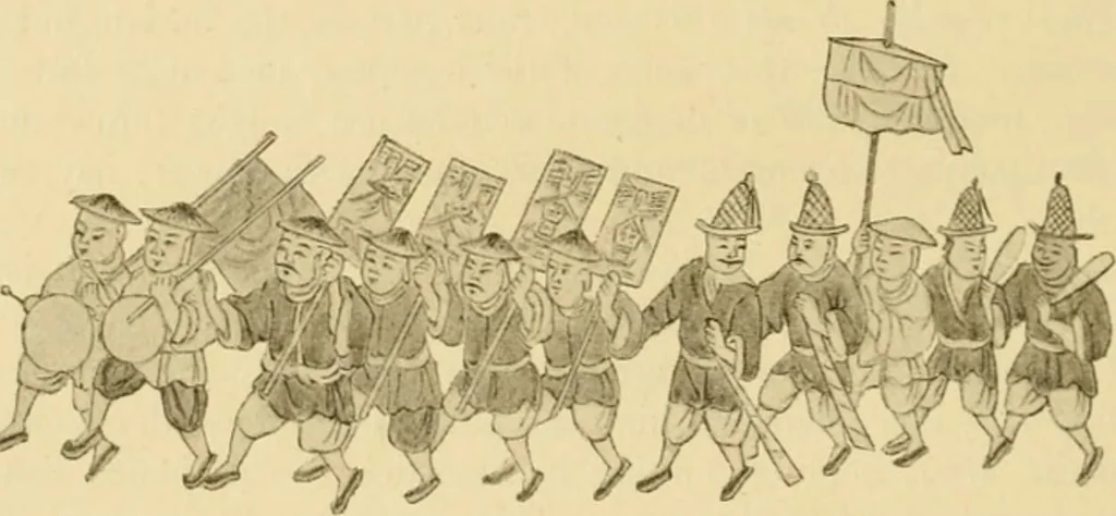 An illustration from The religious system of China, its ancient forms, evolution, history and present aspect, manners, customs and social institutions connected therewith, 1892, leaf 211