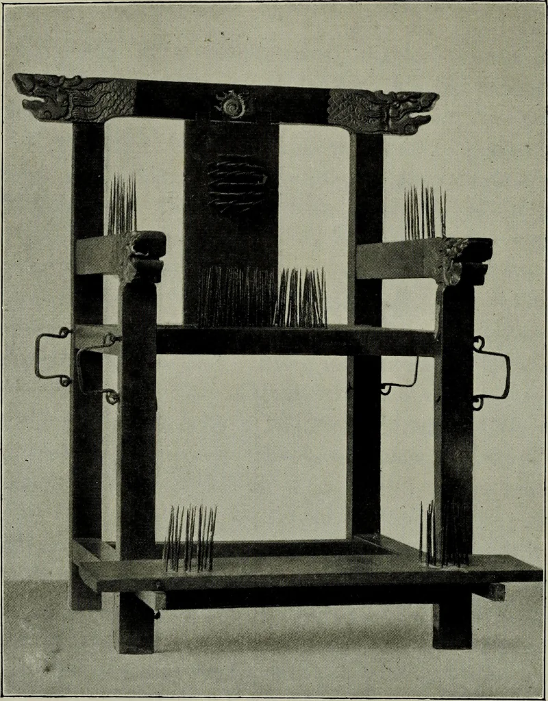 An illustration from The religious system of China, its ancient forms, evolution, history and present aspect, manners, custom and social institutions connected therewith, 1892, leaf 71