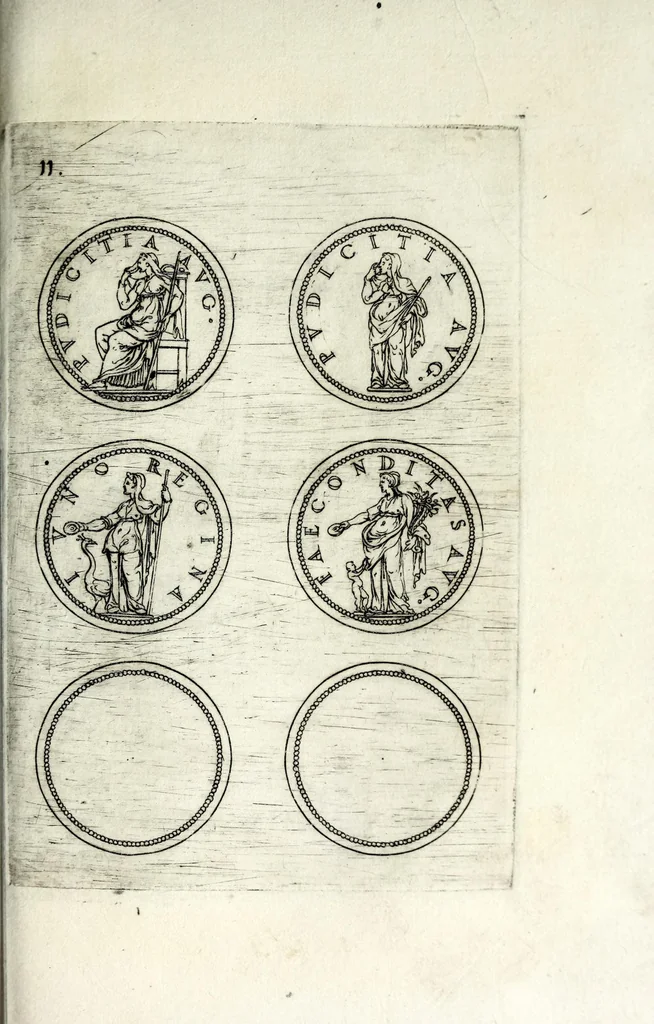 An illustration from Reliqvae avgvstarvm imagines, 1600, leaf 27