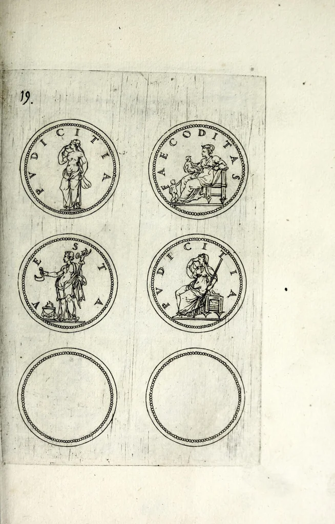 An illustration from Reliqvae avgvstarvm imagines, 1600, leaf 43