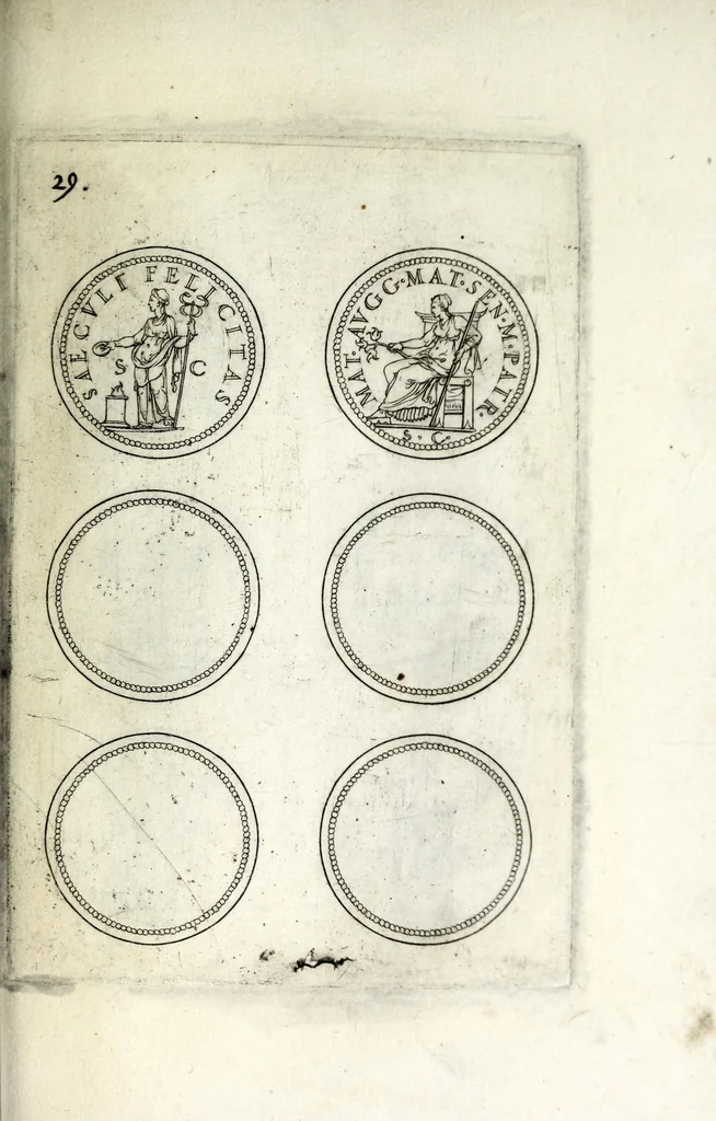 An illustration from Reliqvae avgvstarvm imagines, 1600, leaf 59