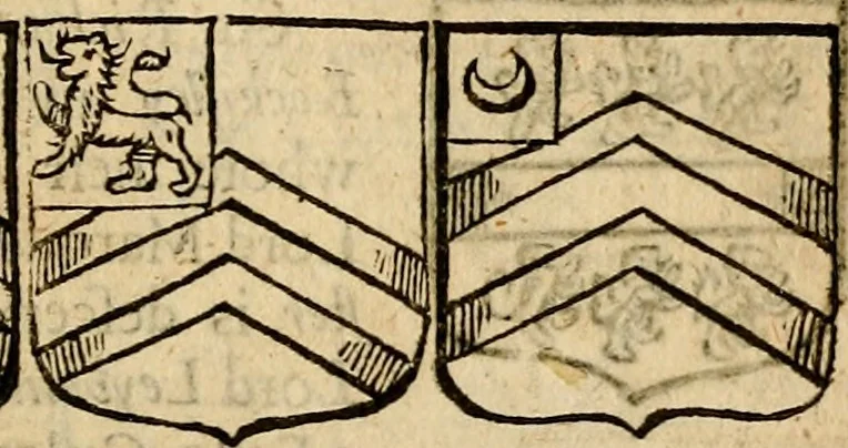 An illustration from Remaines concerning Britain: their languages, names, surnames, allusions, anagrammes, armories, monies, empreses, apparell, artillarie, wise speeches, proverbs, poesies, epitaphs, 1674, leaf 294
