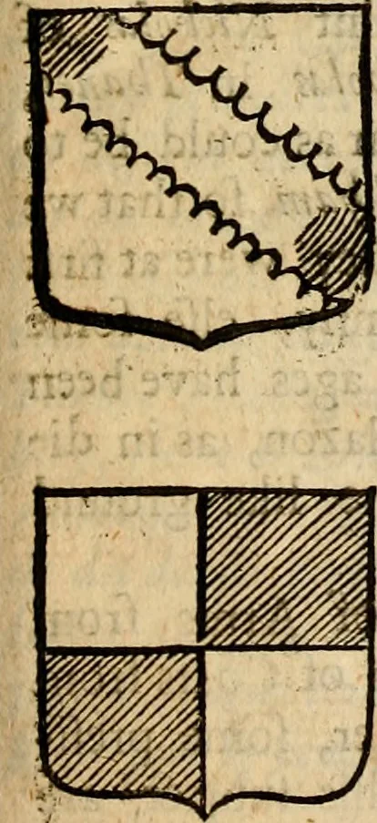 An illustration from Remaines concerning Britain: their languages, names, surnames, allusions, anagrammes, armories, monies, empreses, apparell, artillarie, wise speeches, proverbs, poesies, epitaphs, 1674, leaf 296