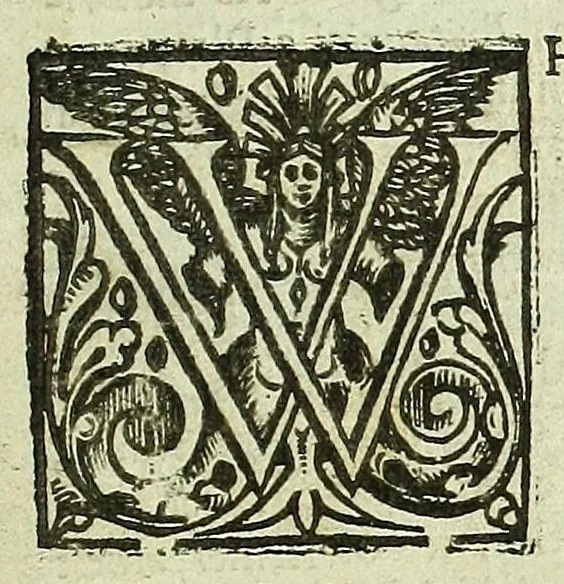 An illustration from Remaines, concerning Britaine: but especially England, and the inhabitants thereof. Their languages. Names. Surnames. Allusions. Anagrammes. Armories. Monies. Empreses. Apparell. Artillary. Wise speeches. Prouerbs. Poesies. Epitaphs, 1623, leaf 169
