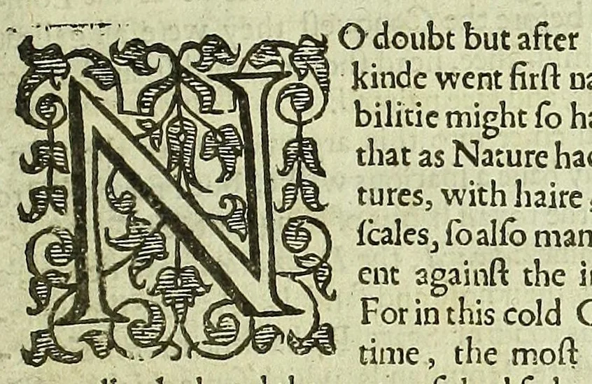 An illustration from Remaines, concerning Britaine: but especially England, and the inhabitants thereof. Their languages. Names. Surnames. Allusions. Anagrammes. Armories. Monies. Empreses. Apparell. Artillary. Wise speeches. Prouerbs. Poesies. Epitaphs, 1623, leaf 209
