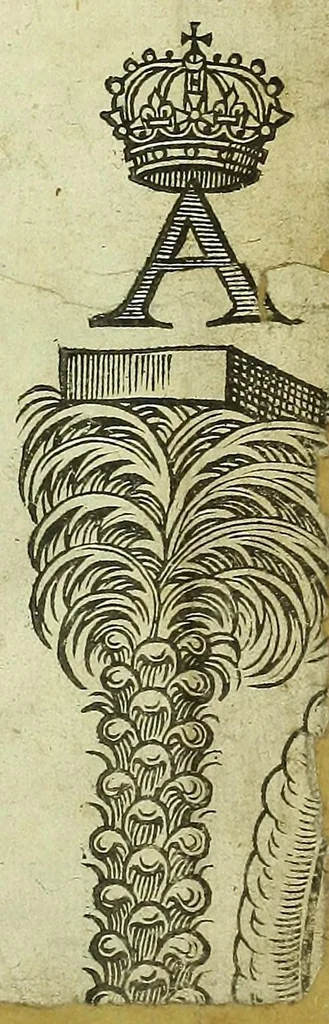 An illustration from Remaines, concerning Britaine: but especially England, and the inhabitants thereof. Their languages. Names. Surnames. Allusions. Anagrammes. Armories. Monies. Empreses. Apparell. Artillary. Wise speeches. Prouerbs. Poesies. Epitaphs, 1623, leaf 357