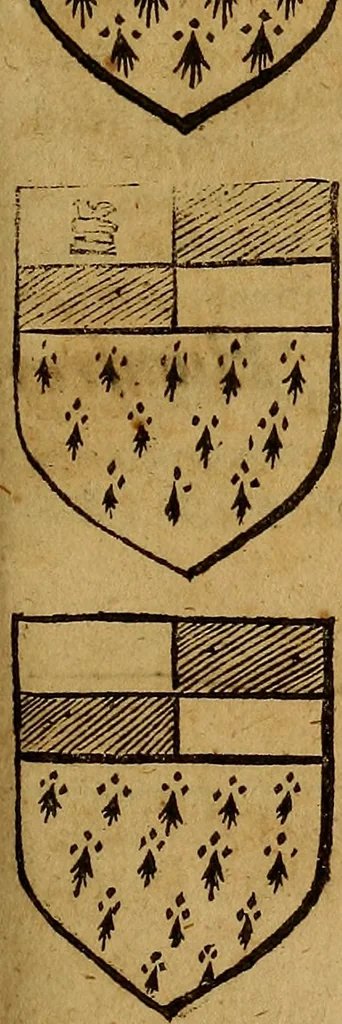 An illustration from Remaines concerning Britaine : their Languages. Names. Surnames. Allusions. Anagrammes. Armories. Monies. Empresses. Apparell. Artillarie. Wise speeches. Proverbs. Poesies. Epitaphes., 1636, leaf 226