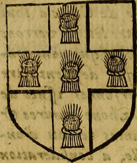 An illustration from Remaines concerning Britaine : their Languages. Names. Surnames. Allusions. Anagrammes. Armories. Monies. Empresses. Apparell. Artillarie. Wise speeches. Proverbs. Poesies. Epitaphes., 1636, leaf 229