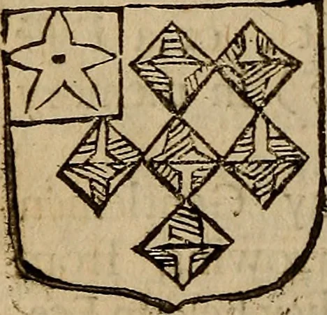 An illustration from Remains concerning Britain: : their languages, names, surnames, allusions, anagramms, armories, moneys, impresses, apparel, artillerie, wise speeches, proverbs, poesies, epitaphs, 1674, leaf 293