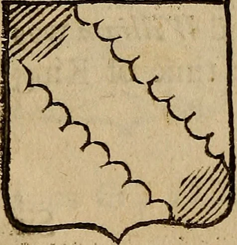 An illustration from Remains concerning Britain: : their languages, names, surnames, allusions, anagramms, armories, moneys, impresses, apparel, artillerie, wise speeches, proverbs, poesies, epitaphs, 1674, leaf 297
