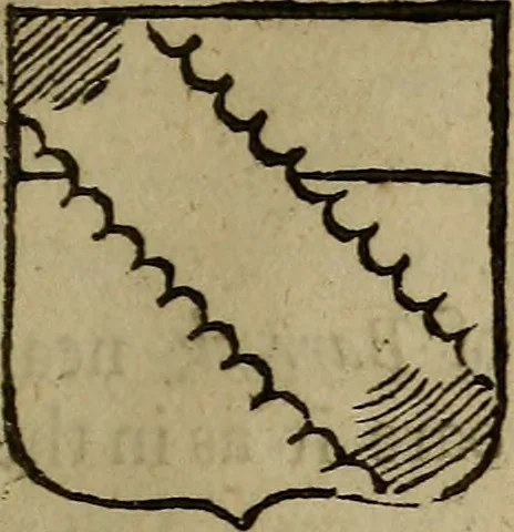 An illustration from Remains concerning Britain: : their languages, names, surnames, allusions, anagramms, armories, moneys, impresses, apparel, artillerie, wise speeches, proverbs, poesies, epitaphs, 1674, leaf 298