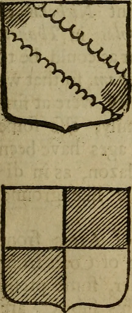 An illustration from Remains concerning Britain: : their languages, names, surnames, allusions, anagramms, armories, moneys, impresses, apparel, artillerie, wise speeches, proverbs, poesies, epitaphs, 1674, leaf 298