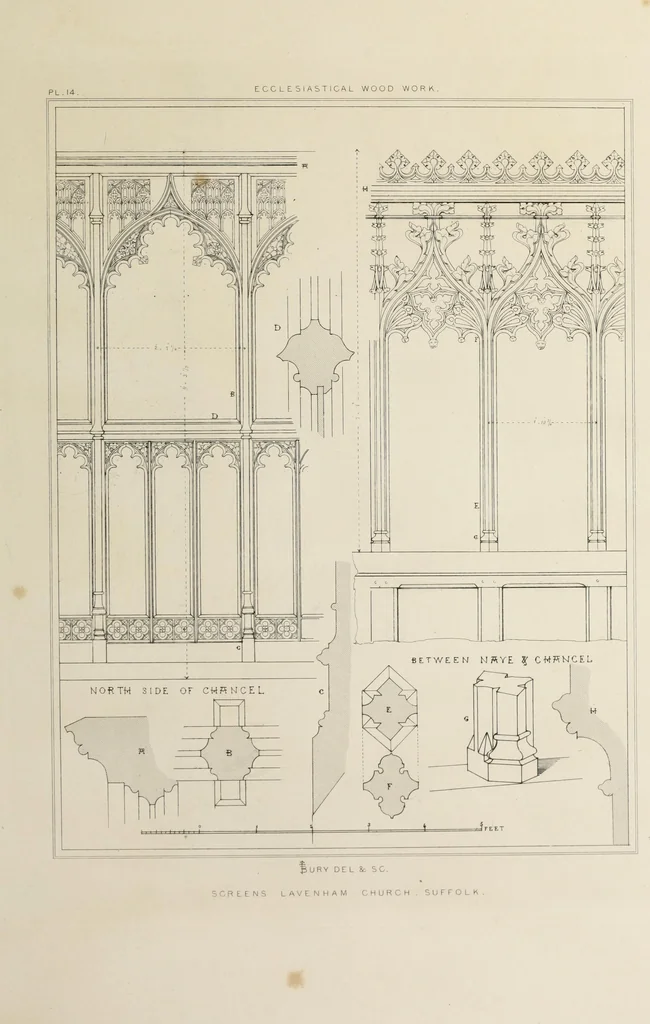An illustration from Remains of ecclesiastical woodwork, 1847, leaf 64