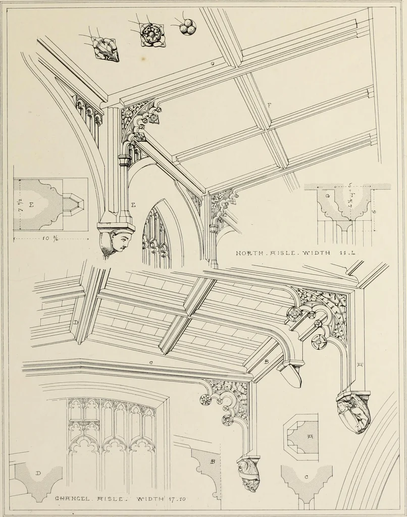 An illustration from Remains of ecclesiastical woodwork, 1847, leaf 72