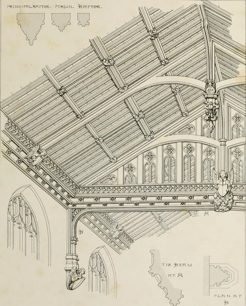 An illustration from Remains of ecclesiastical woodwork, 1847, leaf 84