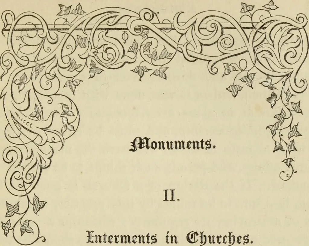 An illustration from Remarks on English churches and on the expediency of rendering sepulchral memorials subservient to pious and Christian uses, 1843, leaf 220