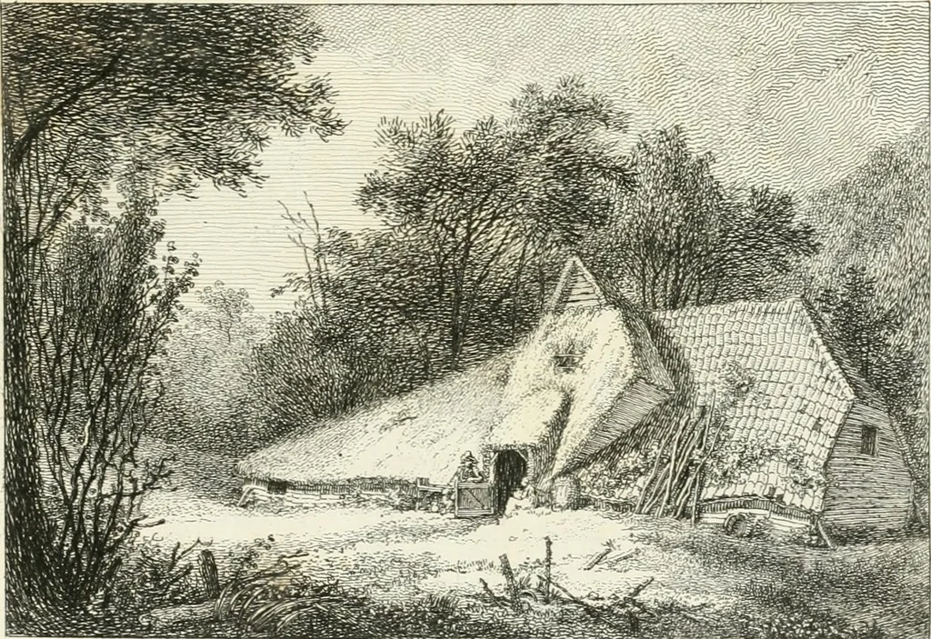 An illustration from Remarks on rural scenery : with twenty etchings of cottages, from nature : and some observations and precepts relative to the pictoresque, 1797, leaf 36