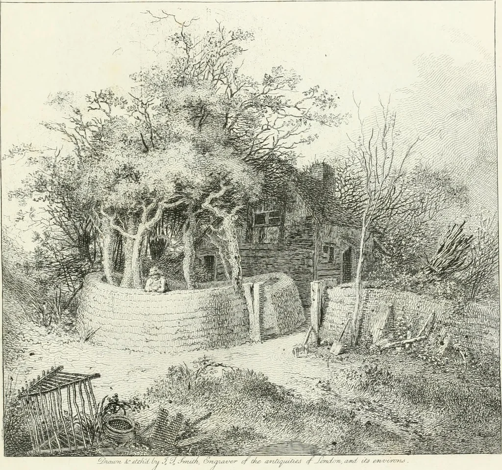 An illustration from Remarks on rural scenery : with twenty etchings of cottages, from nature : and some observations and precepts relative to the pictoresque, 1797, leaf 42