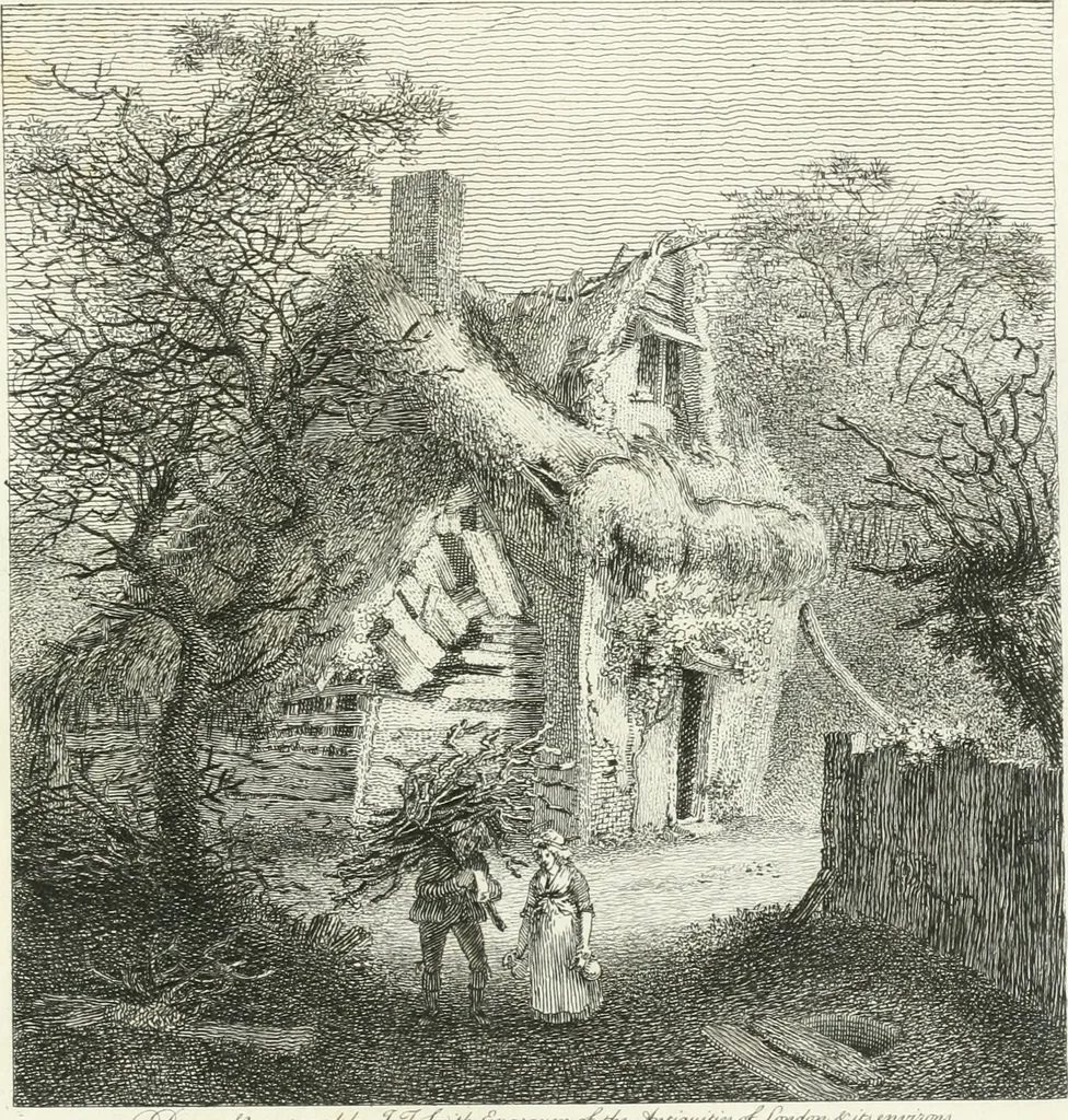 An illustration from Remarks on rural scenery : with twenty etchings of cottages, from nature : and some observations and precepts relative to the pictoresque, 1797, leaf 44
