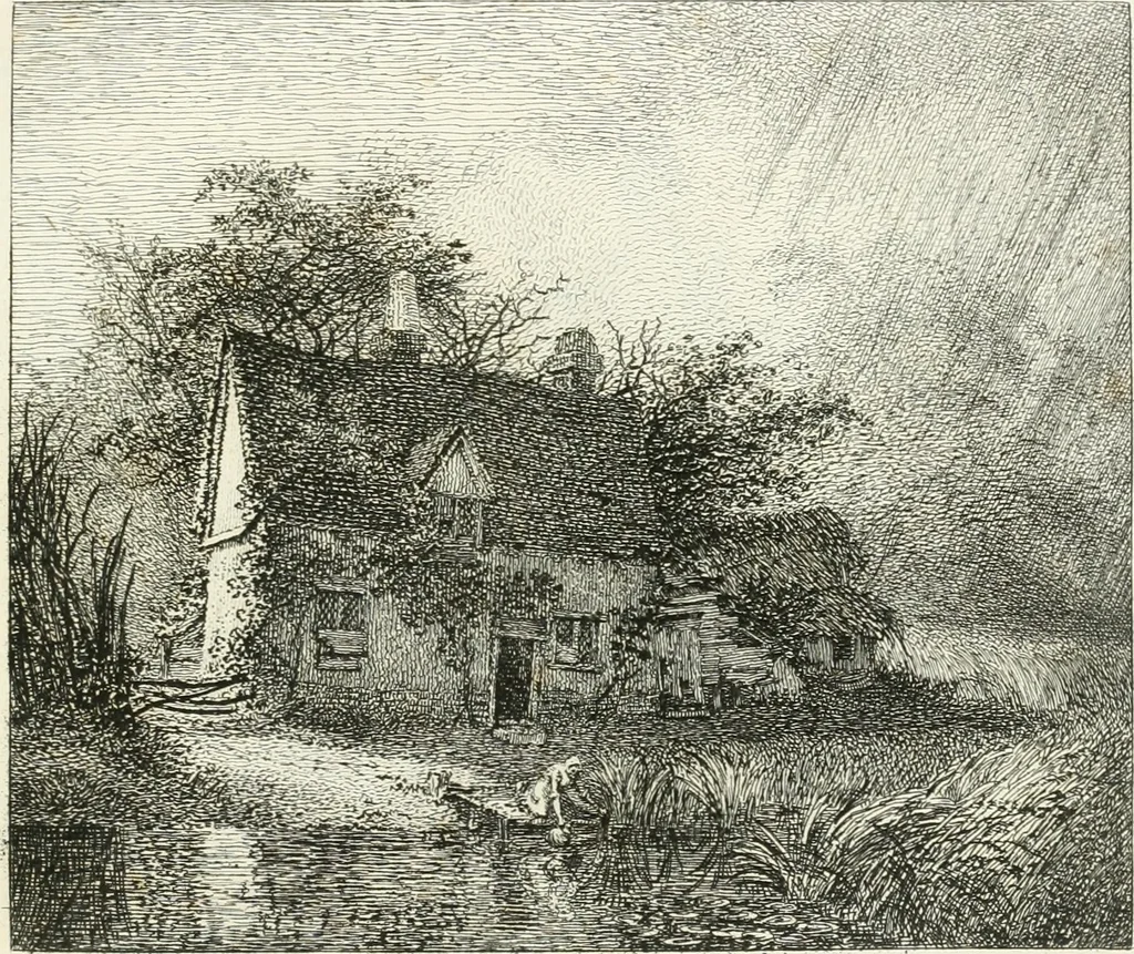 An illustration from Remarks on rural scenery : with twenty etchings of cottages, from nature : and some observations and precepts relative to the pictoresque, 1797, leaf 52