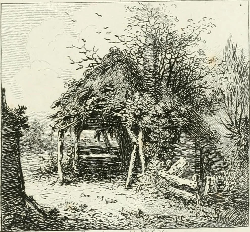 An illustration from Remarks on rural scenery : with twenty etchings of cottages, from nature : and some observations and precepts relative to the pictoresque, 1797, leaf 58