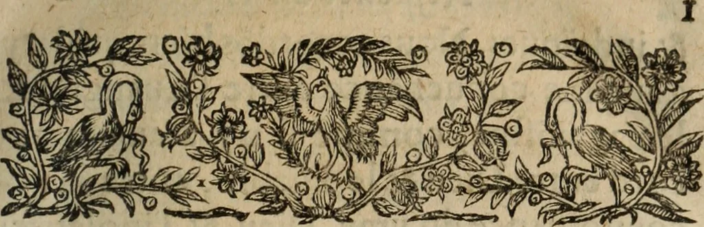 An illustration from Remarques des blasphemes, errevrs, et impostvres contenus au liure du Ministre Loque : de n'agueres publié sous tiltre des Abus de la Messe, 1598, leaf 32