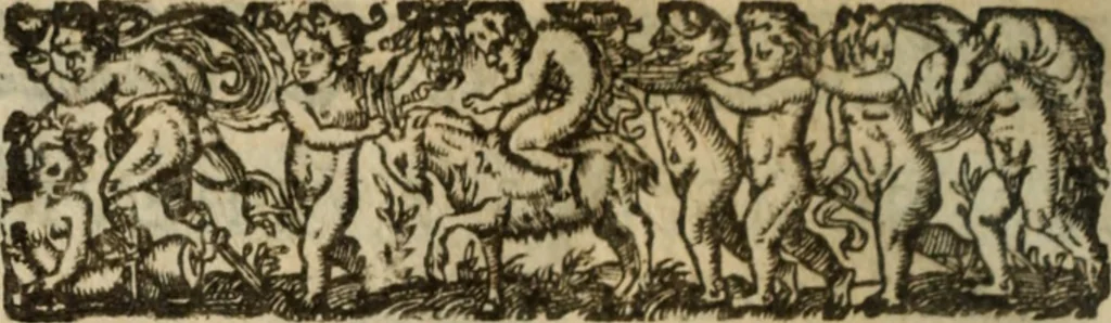 An illustration from Remarques des blasphemes, errevrs, et impostvres contenus au liure du Ministre Loque : de n'agueres publié sous tiltre des Abus de la Messe, 1598, leaf 629