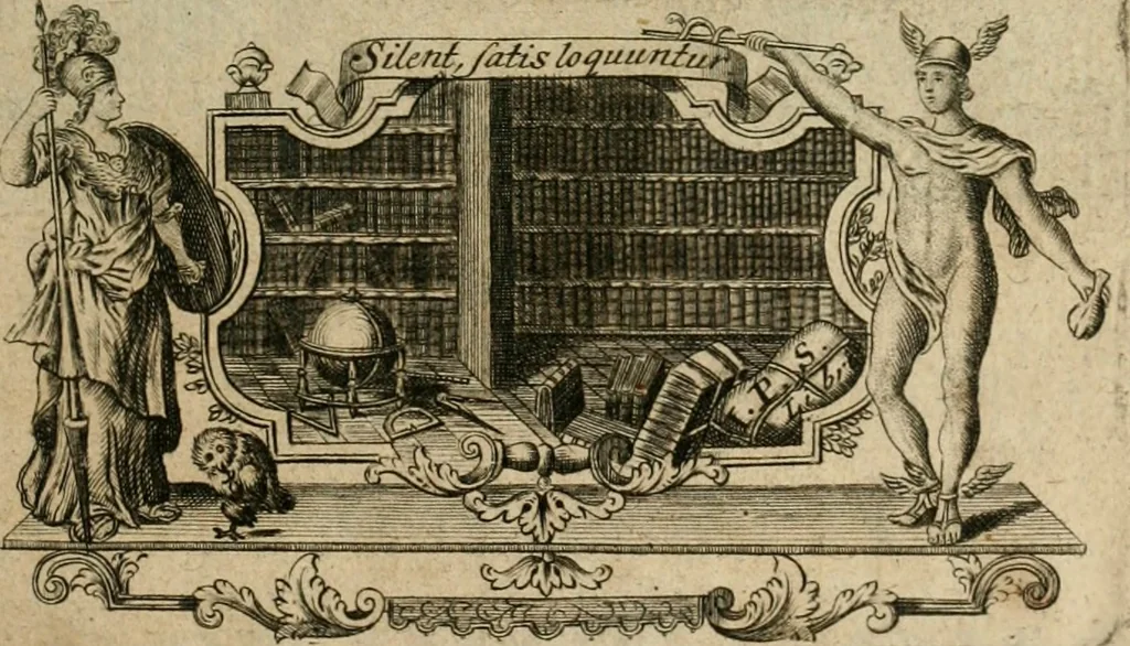 An illustration from Remarques historiques sur les medailles et les monnoyes, 1740, leaf 6