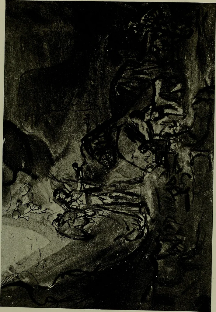 An illustration from Rembrandt handzeichnungen, 1919, leaf 110