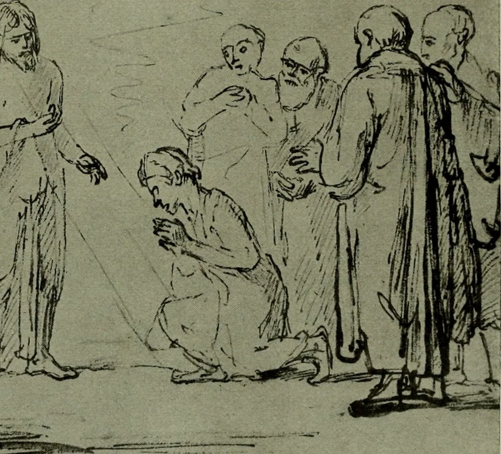 An illustration from Rembrandt handzeichnungen, 1919, leaf 116