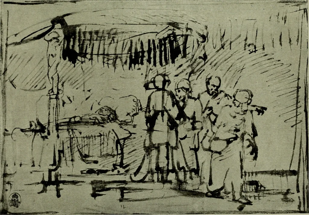 An illustration from Rembrandt handzeichnungen, 1919, leaf 122