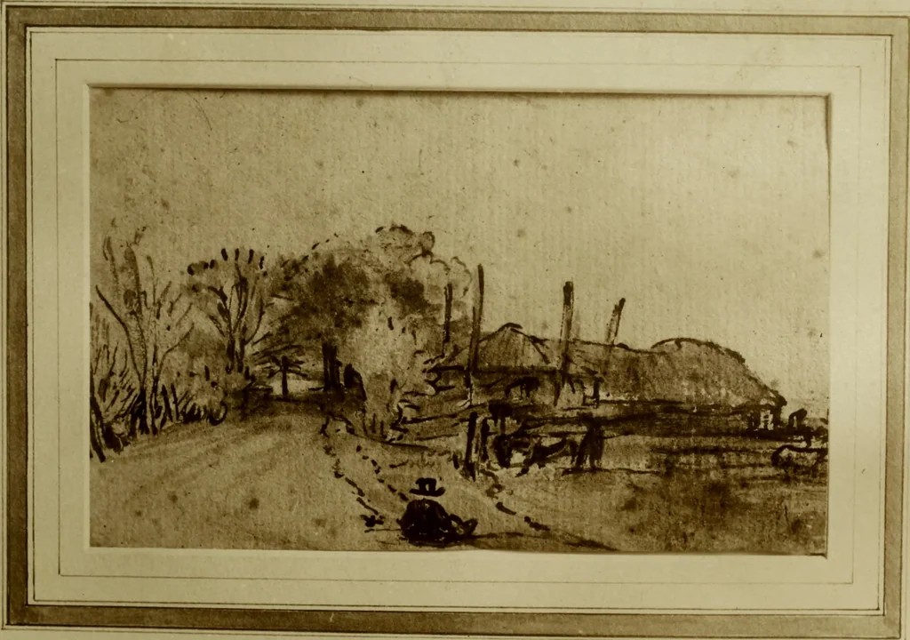 An illustration from Rembrandt handzeichnungen, 1919, leaf 13
