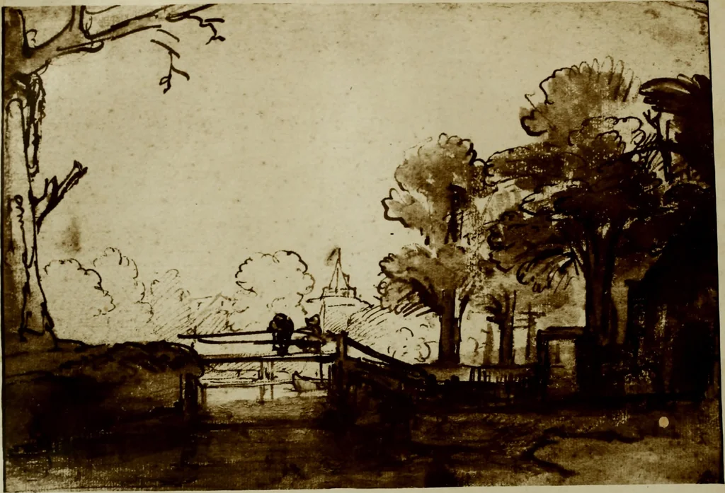 An illustration from Rembrandt handzeichnungen, 1919, leaf 19