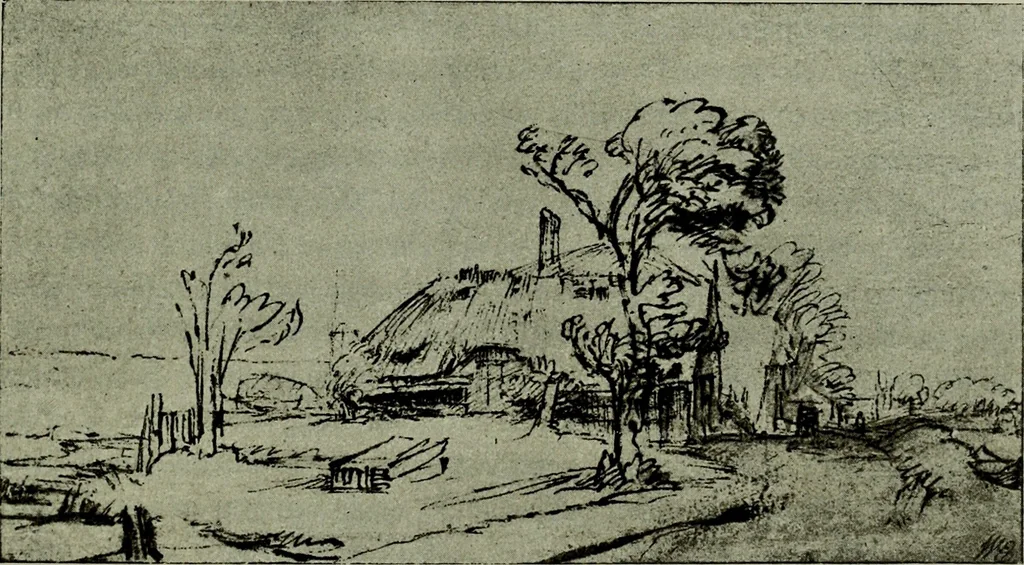 An illustration from Rembrandt handzeichnungen, 1919, leaf 26