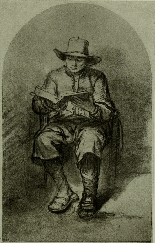 An illustration from Rembrandt handzeichnungen, 1919, leaf 38