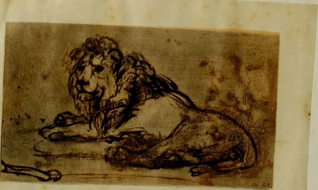 An illustration from Rembrandt handzeichnungen, 1919, leaf 49
