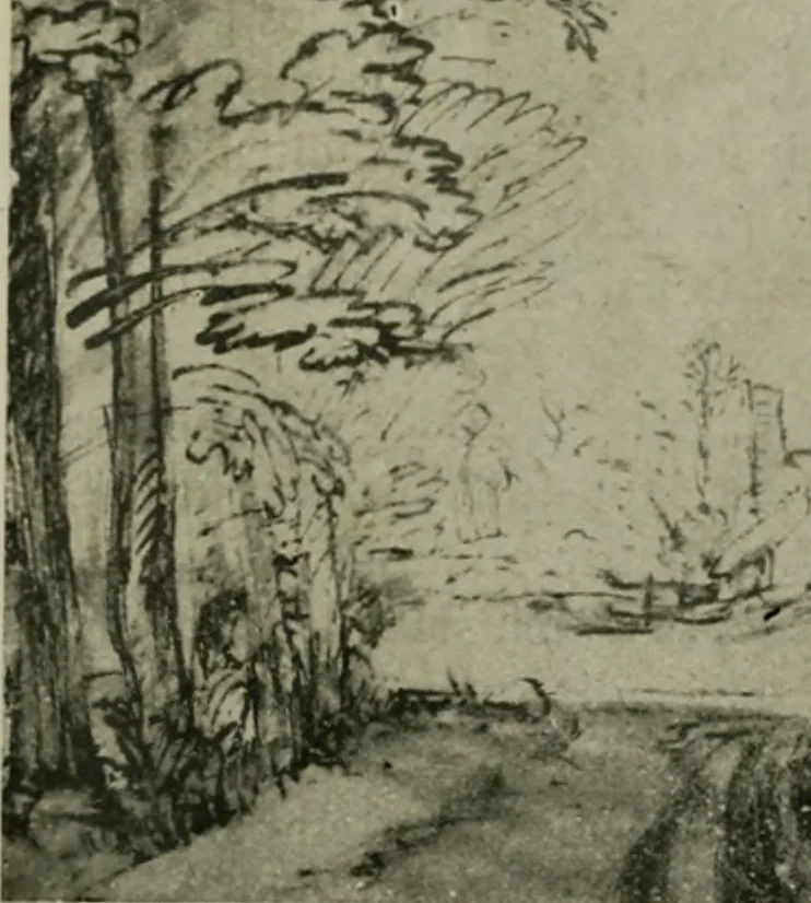 An illustration from Rembrandt handzeichnungen, 1919, leaf 5