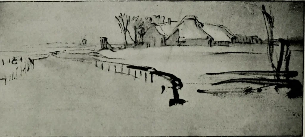 An illustration from Rembrandt handzeichnungen, 1919, leaf 5