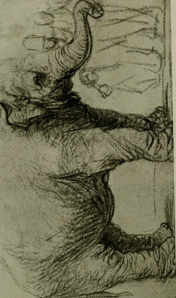 An illustration from Rembrandt handzeichnungen, 1919, leaf 51
