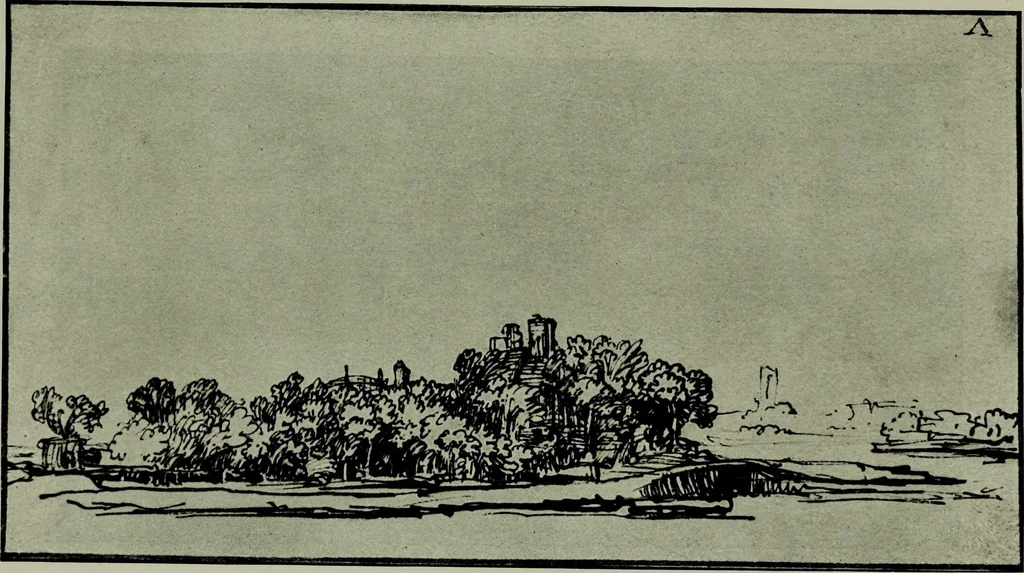 An illustration from Rembrandt handzeichnungen, 1919, leaf 64
