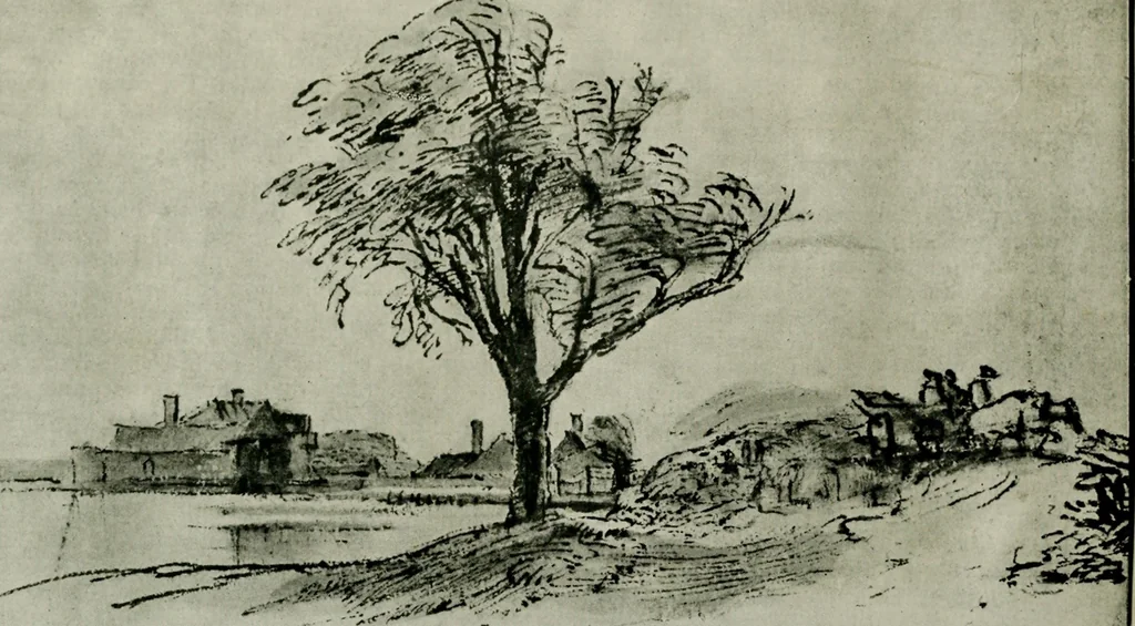 An illustration from Rembrandt handzeichnungen, 1919, leaf 69