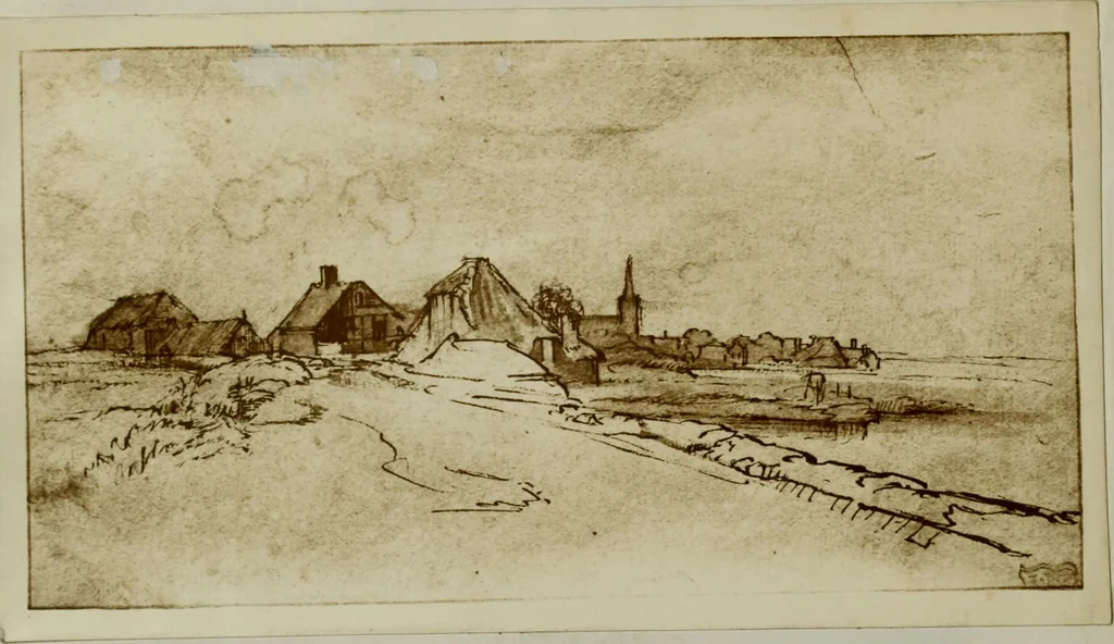 An illustration from Rembrandt handzeichnungen, 1919, leaf 7