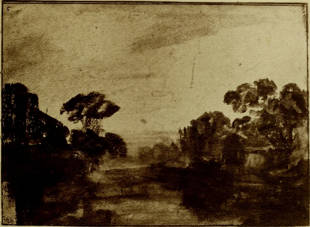 An illustration from Rembrandt handzeichnungen, 1919, leaf 70