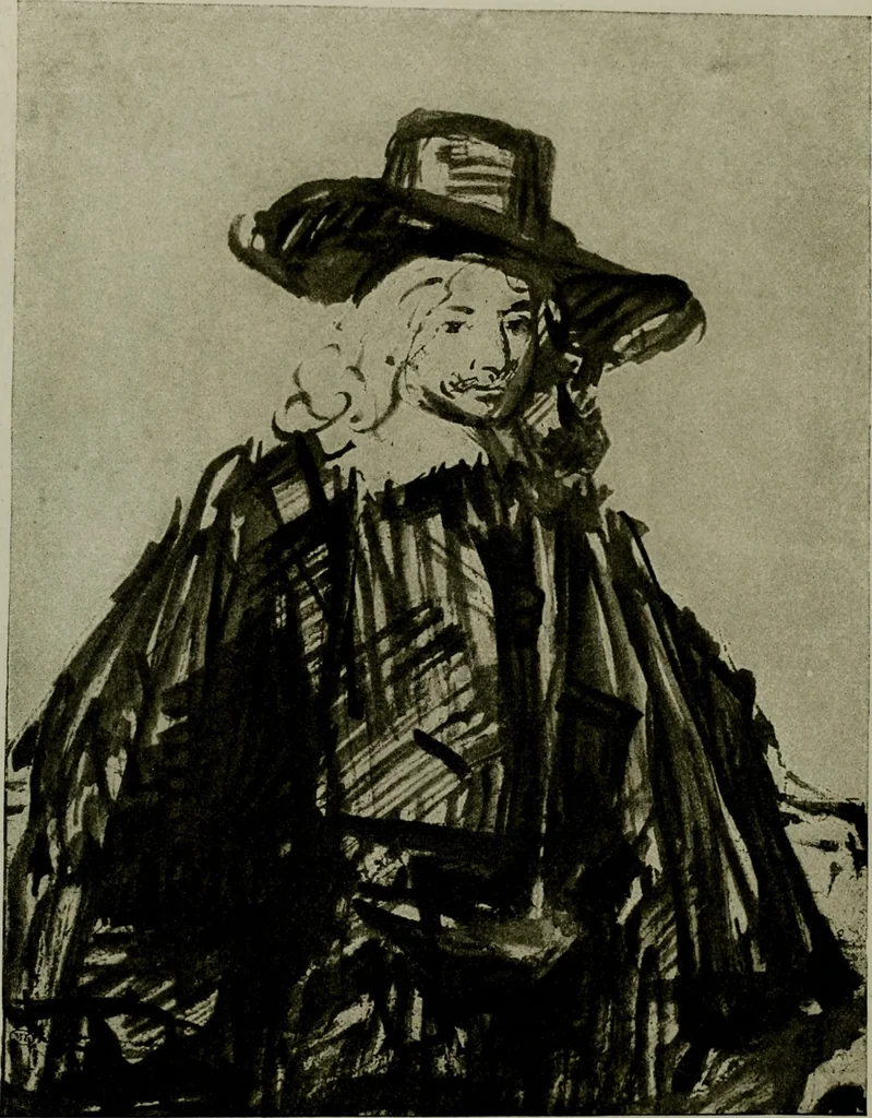 An illustration from Rembrandt handzeichnungen, 1919, leaf 79