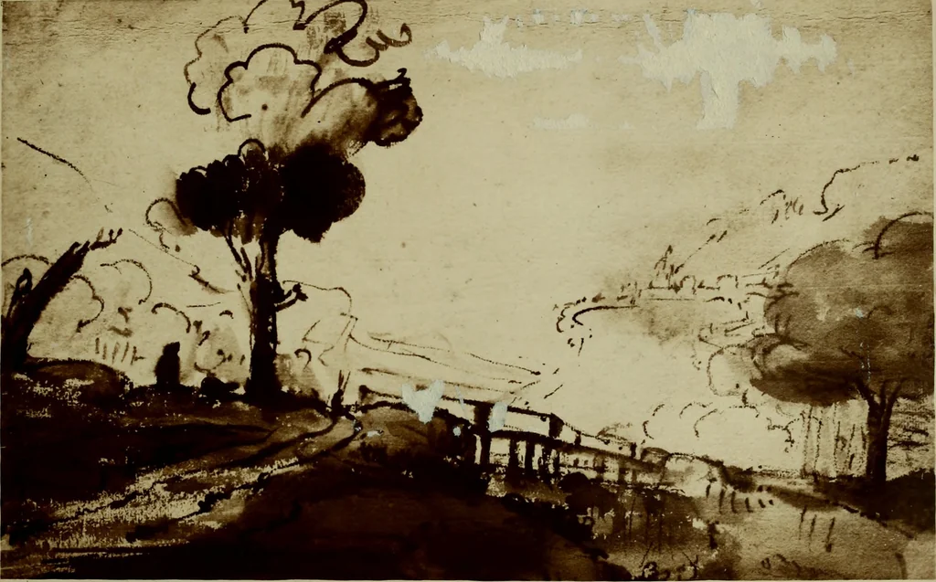 An illustration from Rembrandt handzeichnungen, 1919, leaf 8