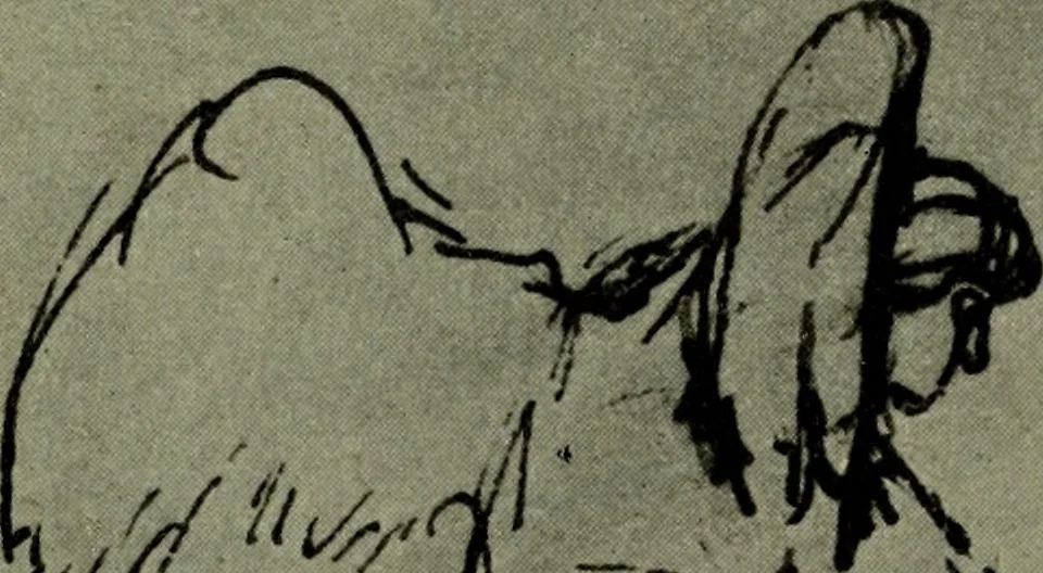 An illustration from Rembrandt handzeichnungen, 1919, leaf 94
