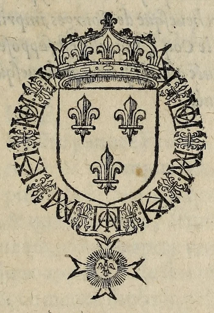 An illustration from Remerciement fait av Roy : sur la proposition facte par sa Majesté à l'ouuerture de ses Estats pour la declaration de sa bien-vueillãce enuers ses subiects, le Dimẽche xvj. d'Octobre 1588. iour de l'ouuerture des Estats /, 1588, leaf 9